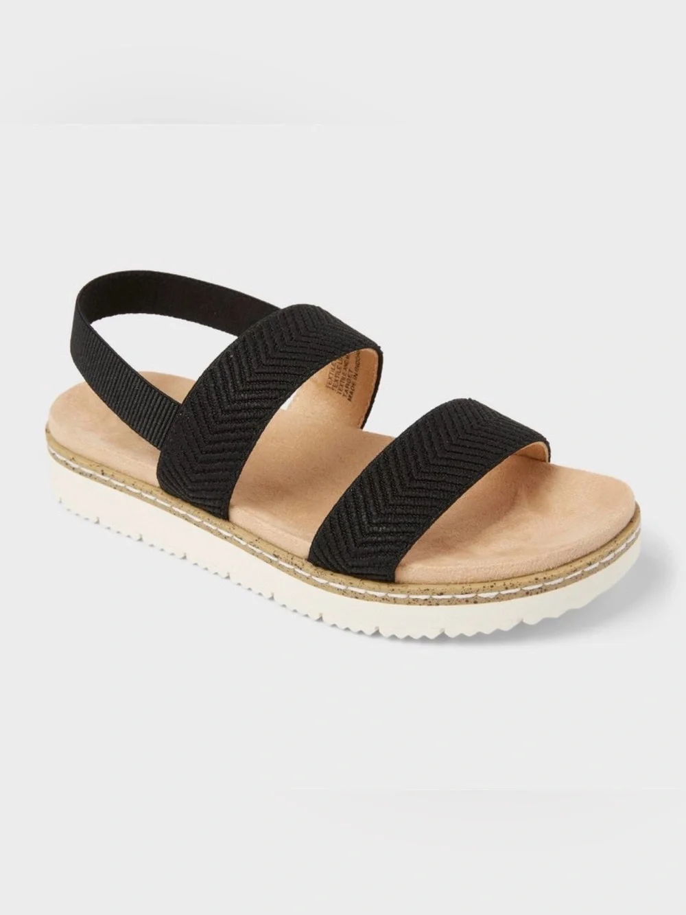 Kids' Kailan Footbed Sandals Cat & Jack Black  Sz: 2, 3 or 5 New with Tag